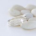 thumbnail interactive-video image 1 of 925 Sterling Silver Sideways Cross Ring With Cubic Zirconia | Band Style, Selectable Size 1 of 2