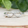 thumbnail image 1 of SS DESIGNS Sterling Silver Minimalist Infinity Ring, Infinity Symbol Sign Promise Ring, Infinity Wedding Ring, Anniversary Gift, Infinity Thumb Ring, 1 of 4