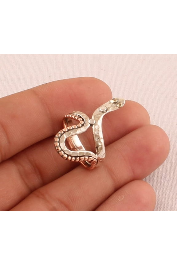 - Sterling Silver Snake Ring Adjustable Wrap Band Featuring Gothic Boho Jewelry & Artisan Silver Craftsmanship