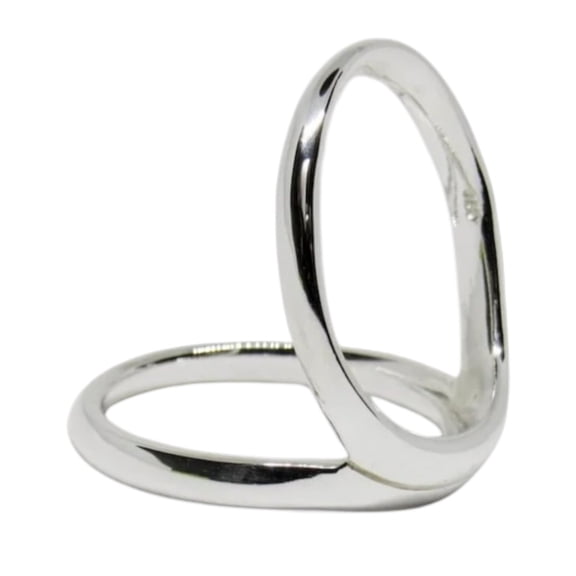 SS DESIGNS Thin Swan Neck Splint Ring Solid 925 Silver PIP or DIP Joint Support | Minimalist Ring Splint | Rheumatoid Arthritis Finger Support | Handmade Therapy Jewelry