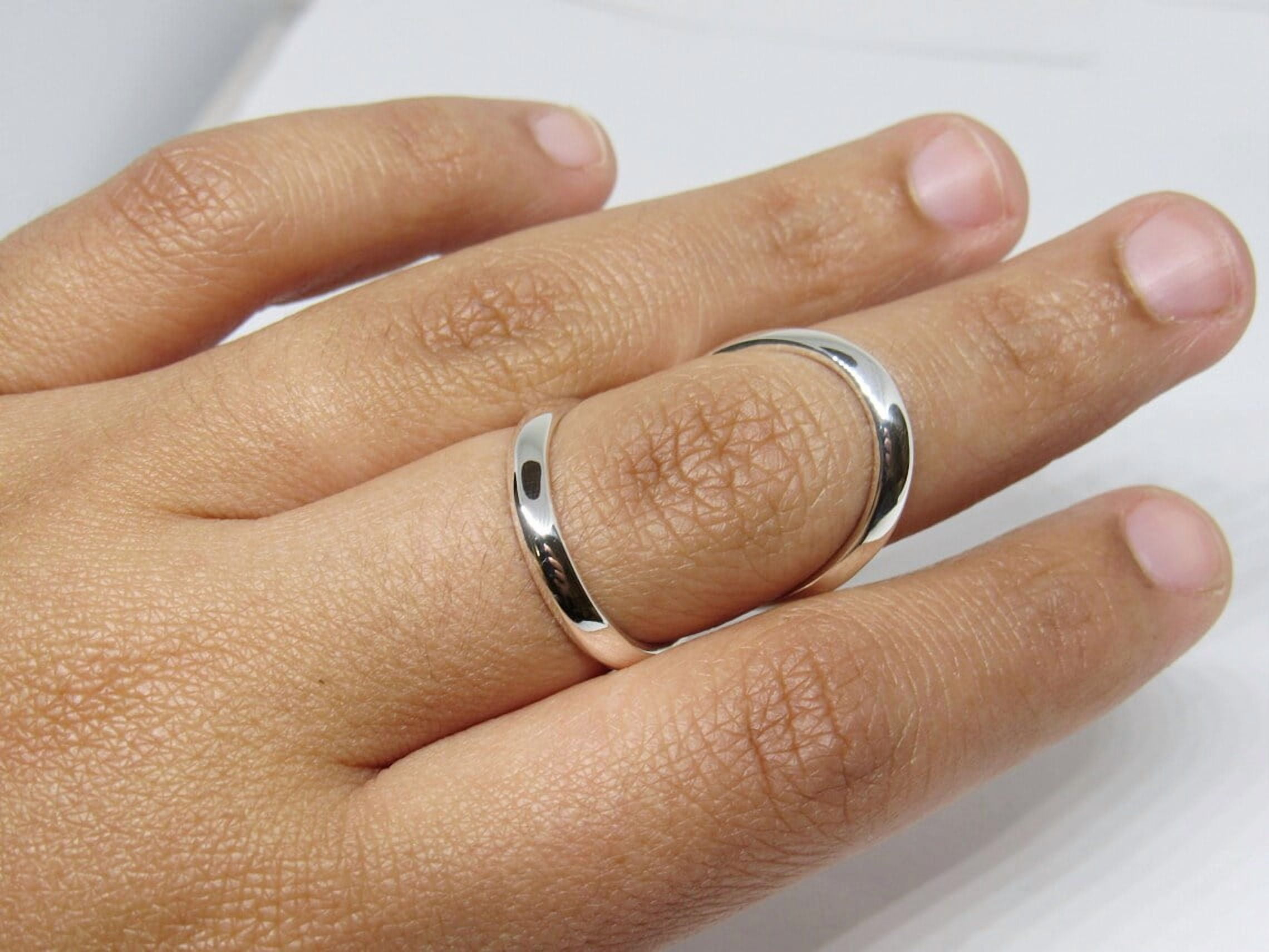 SS DESIGNS Thin Swan Neck Splint Ring – Solid 925 Silver PIP or DIP ...