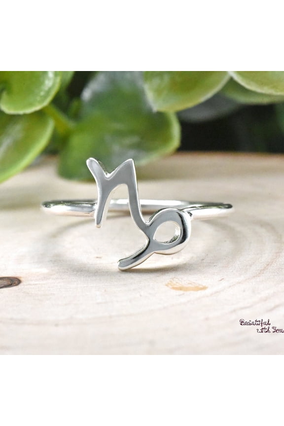 - Zodiac Sign Ring, Capricorn Ring, Star Signs Ring, Birth Date Ring, Capricorn Zodiac Sign Ring, The Goat, Astrology Ring