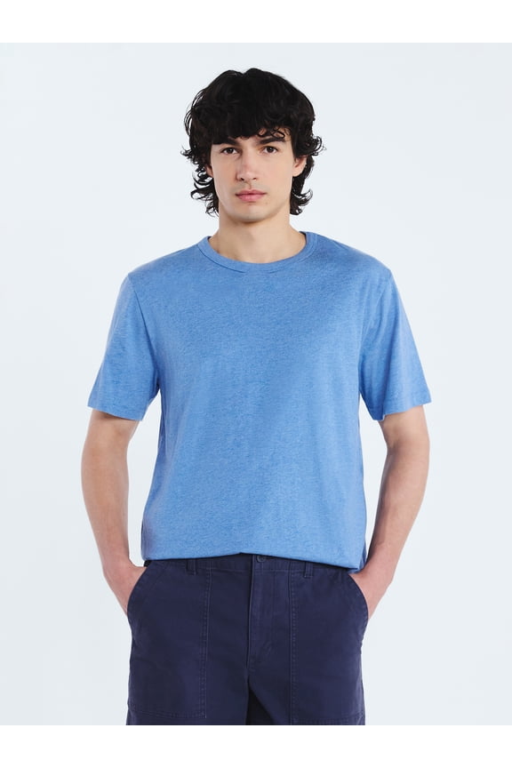 Men’s Everyday Cotton Tee with Short Sleeves, Sizes S-3XL