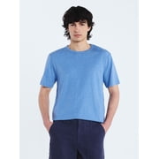 Free Assembly Men s Everyday Cotton Tee with Short Sleeves, Sizes S-3XL