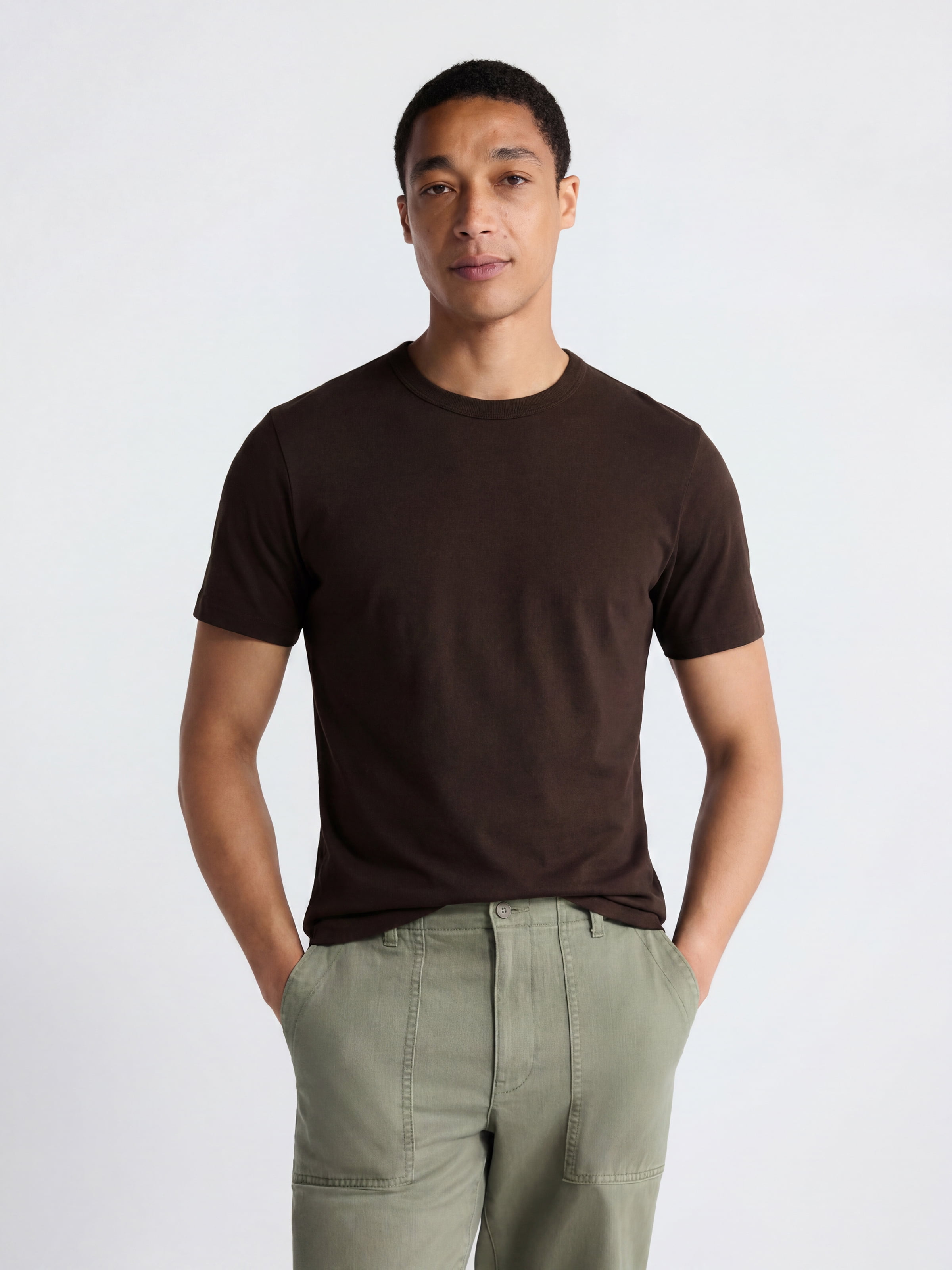 Free Assembly Men's and Big Men's Everyday Cotton Tee with Short Sleeves, Sizes S-XXXL
