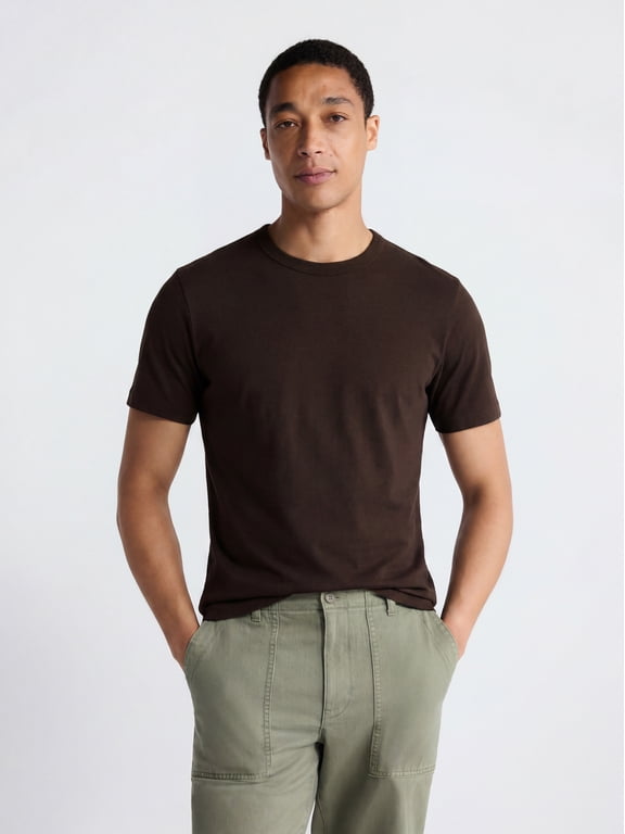 Men's Everyday Cotton Tee with Short Sleeves, Sizes S-XXXL