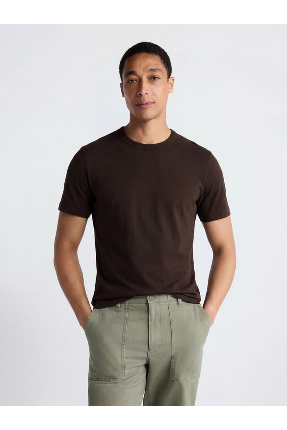 Men's Everyday Cotton Tee with Short Sleeves, Sizes S-XXXL
