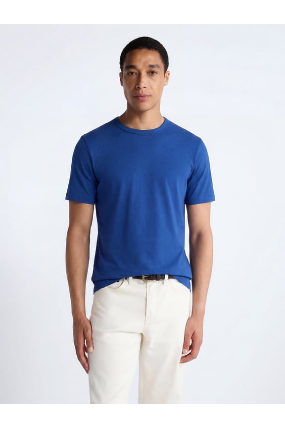 Men's Everyday Cotton Tee with Short Sleeves, Sizes S-XXXL