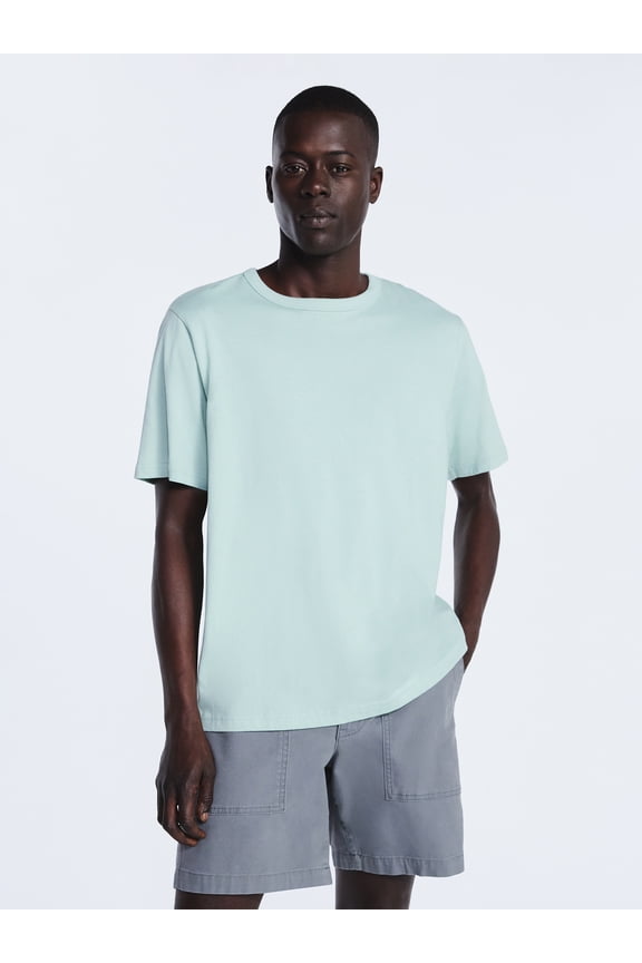 Men’s Everyday Cotton Tee with Short Sleeves, Sizes S-3XL
