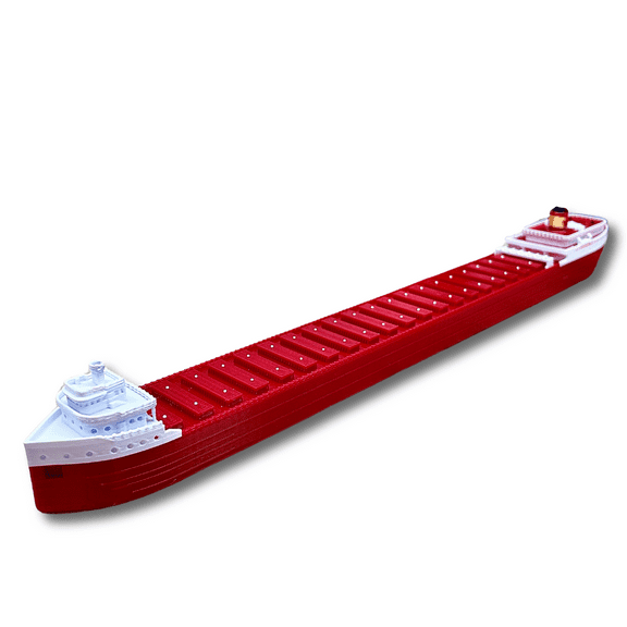 SS Edmund Fitzgerald Model 12" by TitanicToyCo, Great Lakes Freighter Model, Toy Ships, Model Ships, Ship Models, Titanic Toys For Kids, Titanic Model, Titanic Ship