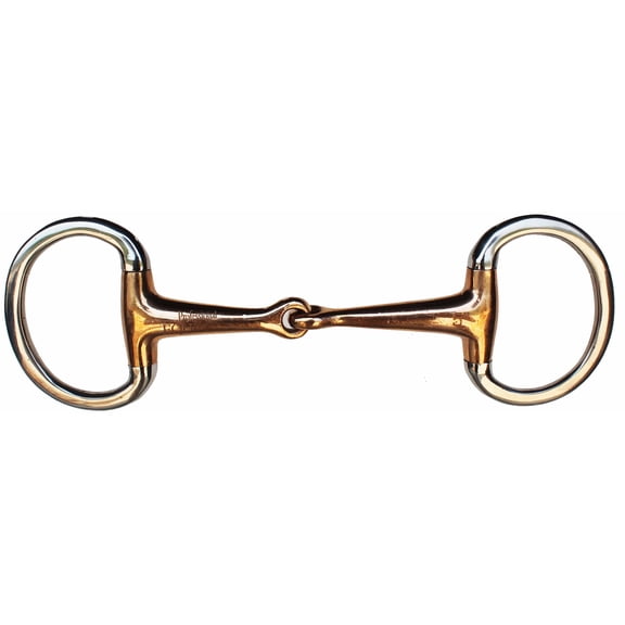SS Eggbutt 6" Single Jointed Copper Mouth Snaffle Training Bit 35640E
