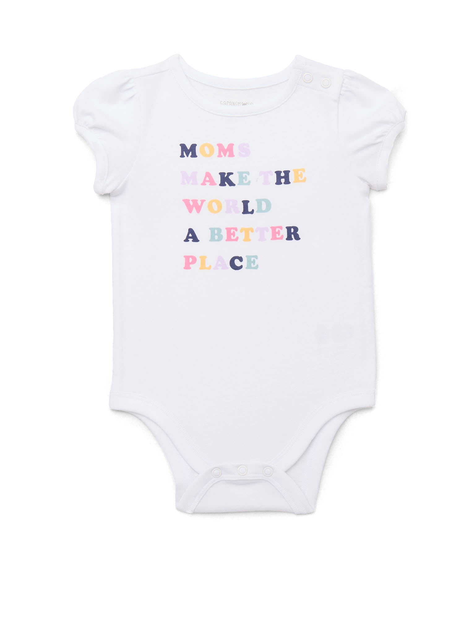 Garanimals Newborn Baby Boy, Girl & Unisex Cotton Short Sleeve Bodysuits, Sizes 0–24 Months, Single & 4-Pack