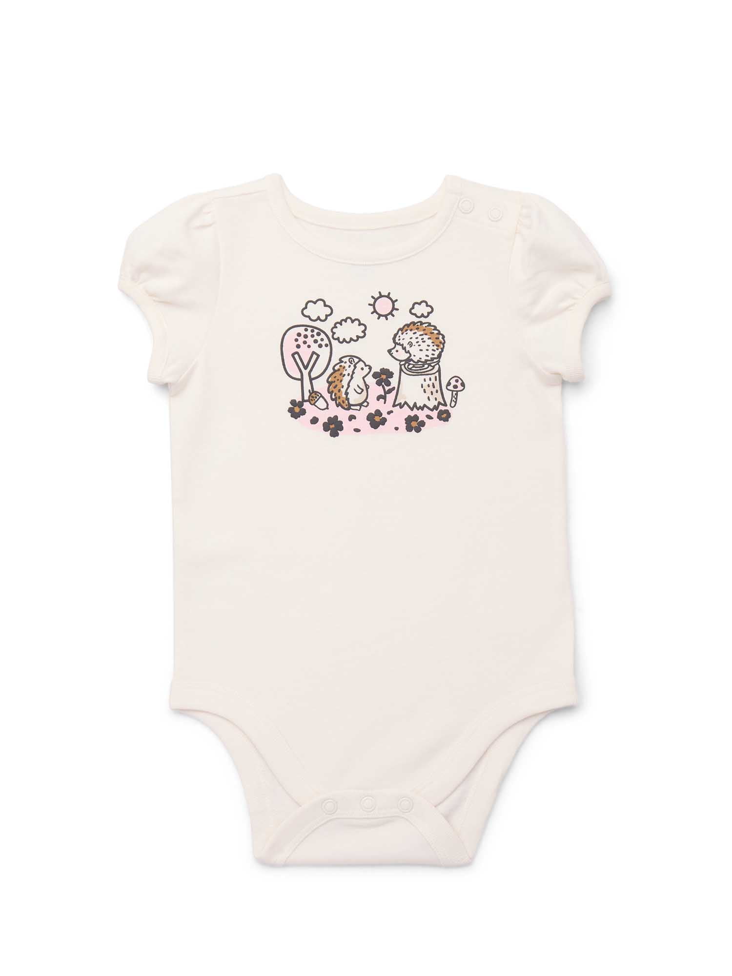 Baby Solid Color Wavy Grain Bodysuit