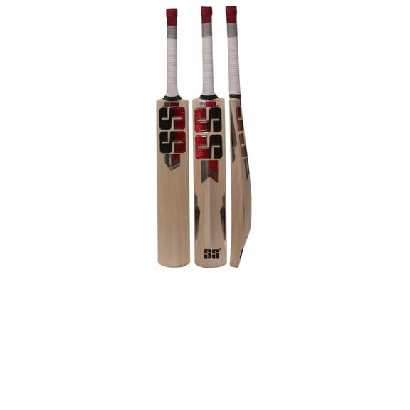 SS Gutsy Cricket Bat - Kashmir Willow Cricket Bat with Short Handle and Chevron Grip