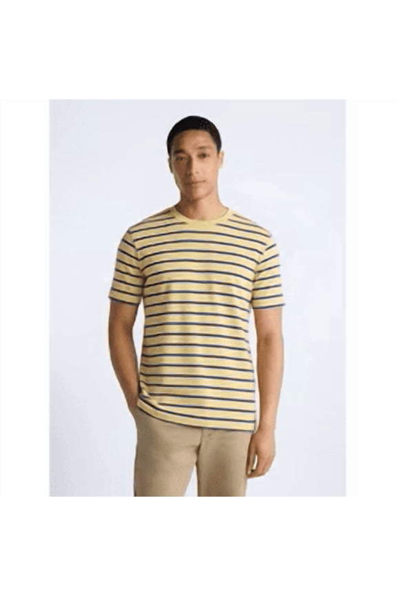 Striped Relaxed Heavyweight Tee with Short Sleeves, Sizes XS-3XL
