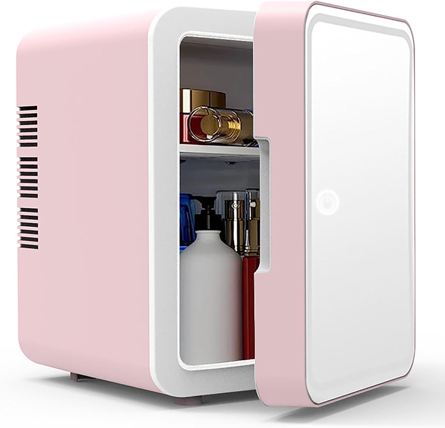SSHot & Cold Dual System Mini Fridge, Compact Skincare Fridge with LED