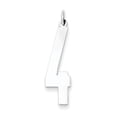 thumbnail image 1 of SS Large Elongated Polished Number 4 QEL04, 1 of 2