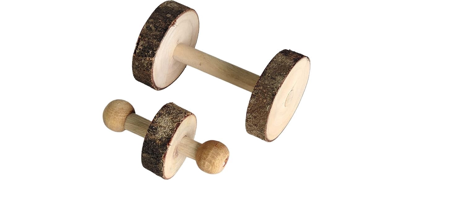 SS ORGANIC Wooden Chew Toy Teeth Grinding for Hamster, Rat, Guinea, Chinchilla, Squirrel and Parrot Small Animals - Accessories, Toys, and Supplies