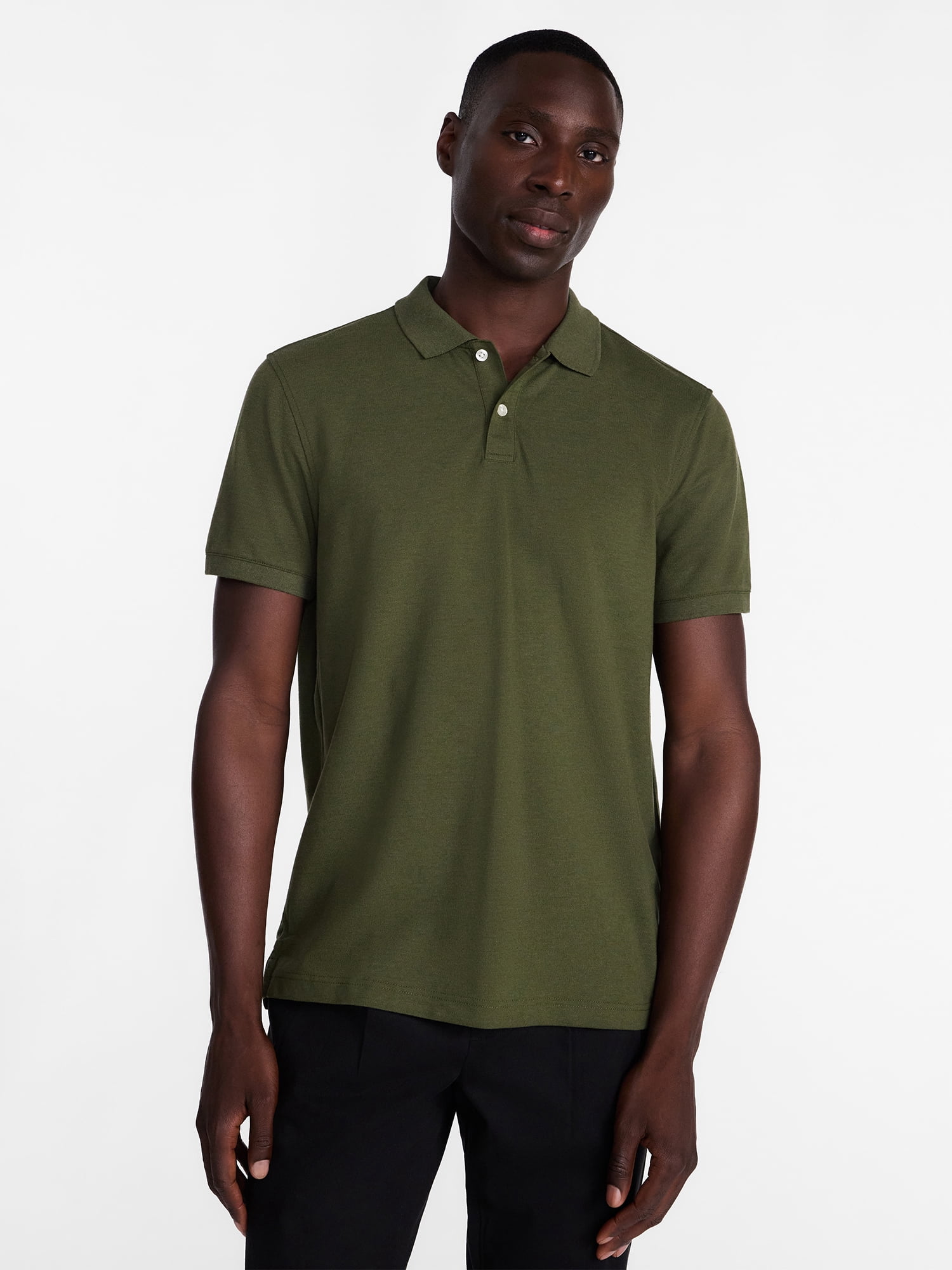 George Men's and Big and Tall Men's Pique Polo Shirt with Short Sleeves, Sizes XS-5XL, LT-3XLT