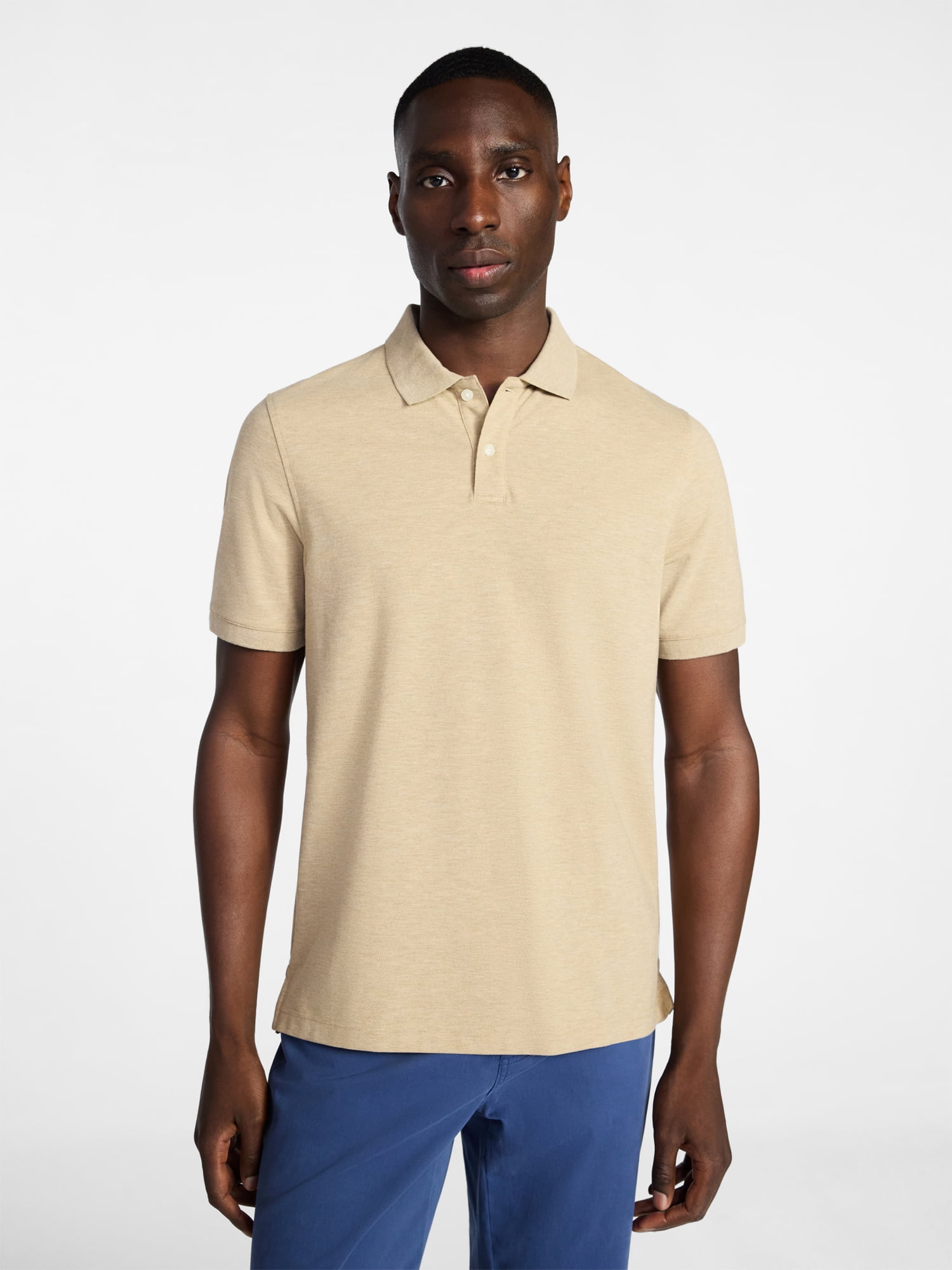 George Men's and Big and Tall Men's Pique Polo Shirt with Short Sleeves, Sizes XS-5XL, LT-3XLT