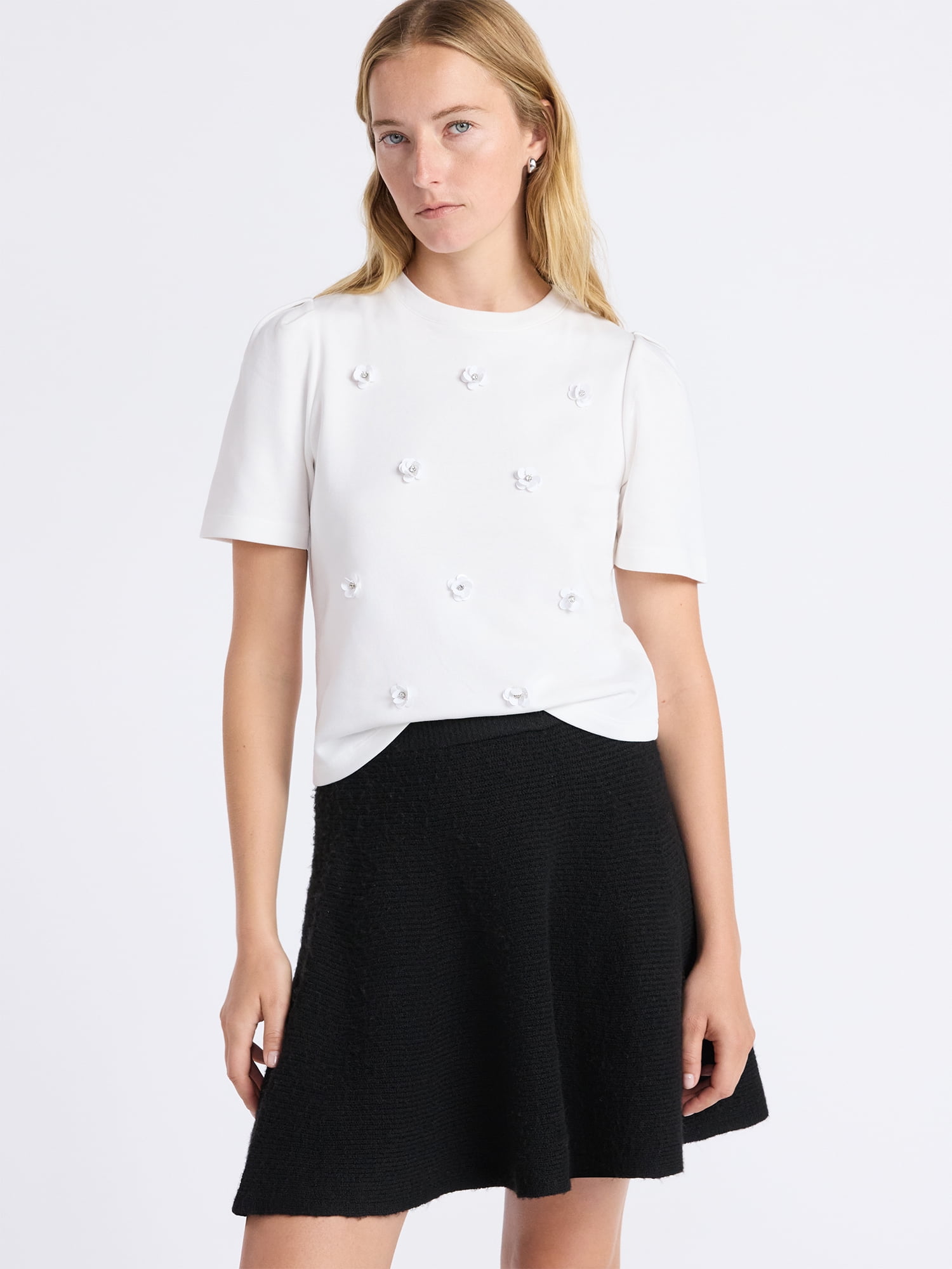 Free Assembly Women's and Women's Plus Embellished Pleat Shoulder