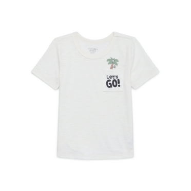 Garanimals Toddler Boy Short Sleeve Embroidered Pocket T-Shirt, Sizes 18M-5T