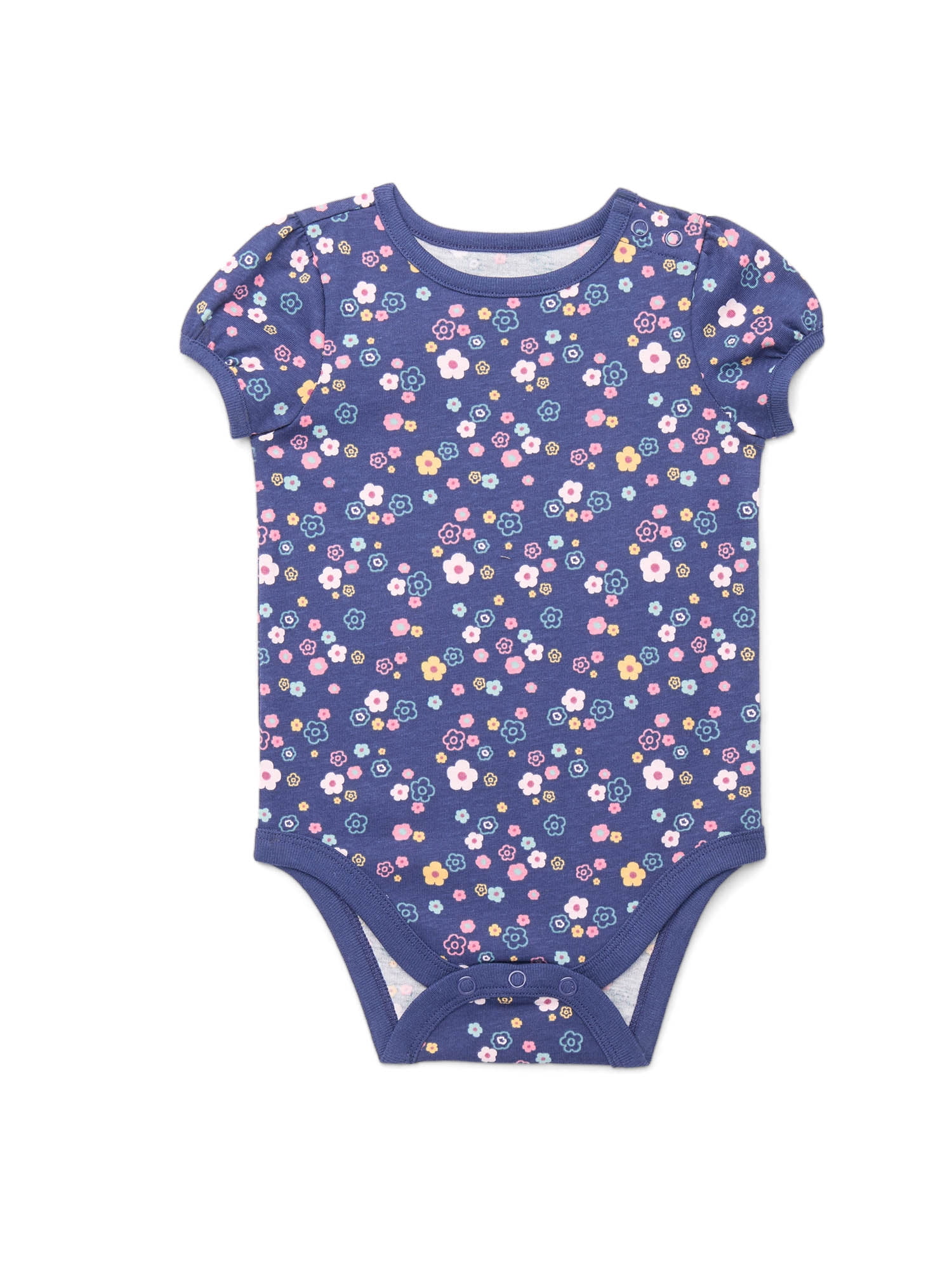 Garanimals Newborn Baby Boy, Girl & Unisex Cotton Short Sleeve Bodysuits, Sizes 0–24 Months, Single & 4-Pack