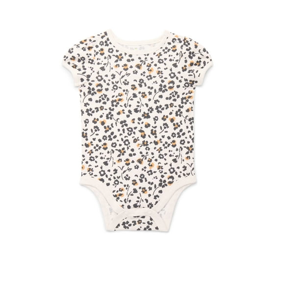 Garanimals Newborn Baby Boy, Girl & Unisex Cotton Short Sleeve Bodysuits, Sizes 0–24 Months, Single & 4-Pack