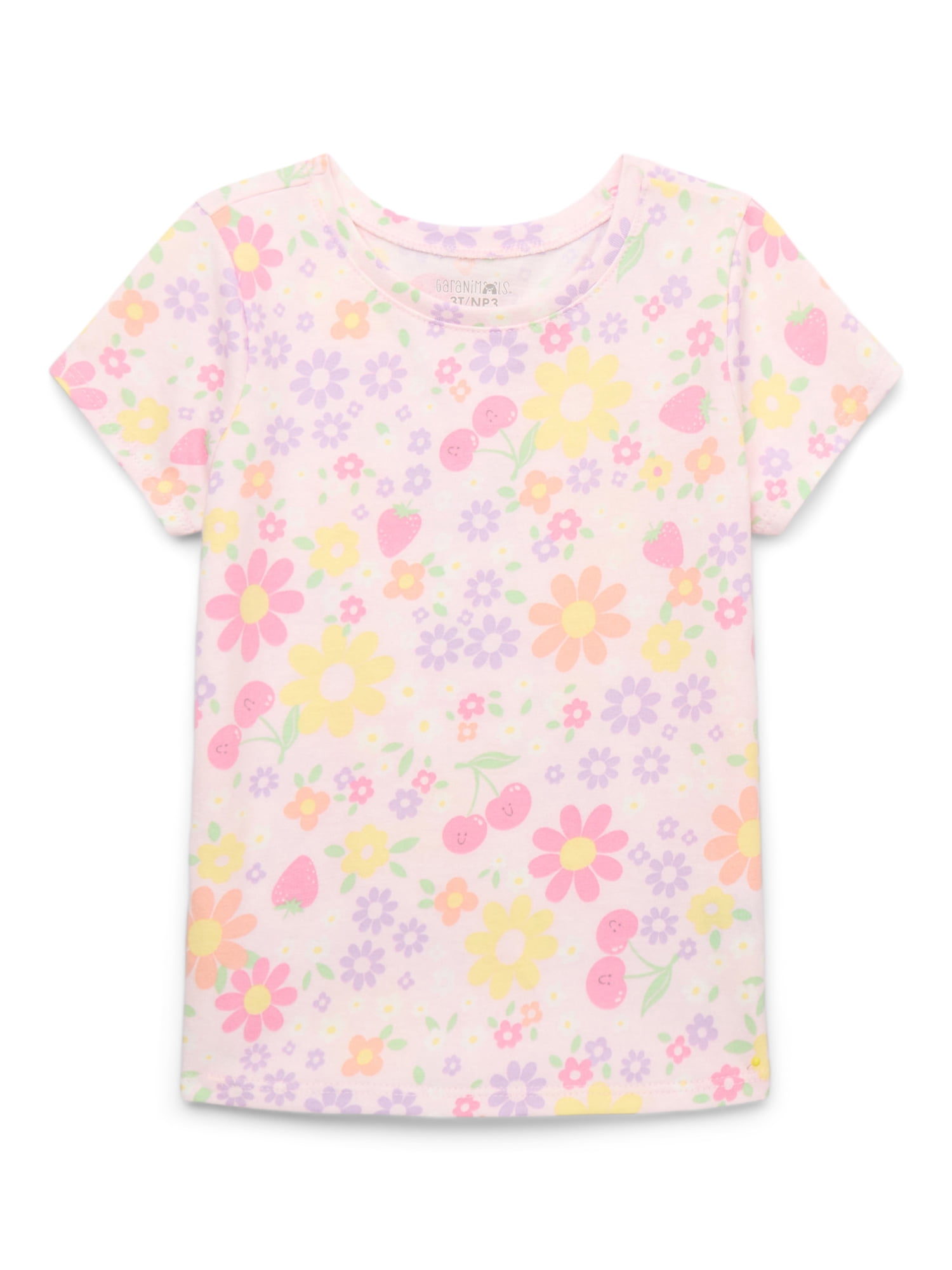 Garanimals Toddler Girl Short Sleeve Print T-Shirt, Sizes 18M-5T