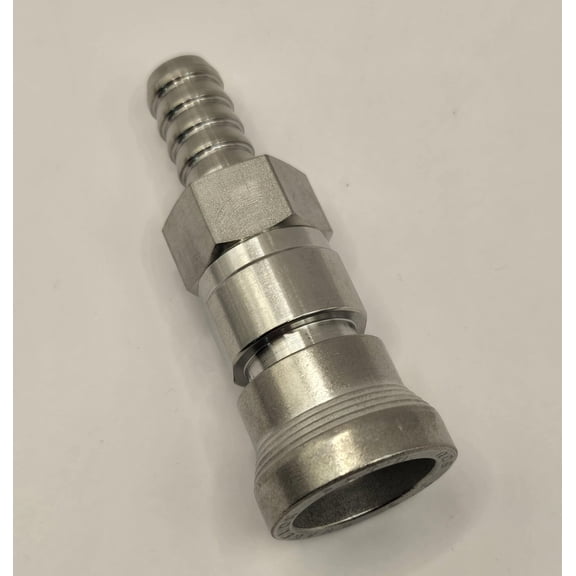 SS-QC6-B-6HC | Swagelok QC Series Quick Connect, QC6 Body (Valved) x 3/8" Hose Connector, Maximum Pressure Coupled : 1,500 psi, Maximum Pressure Uncoupled : 250 psi, Material : 316 Stainless