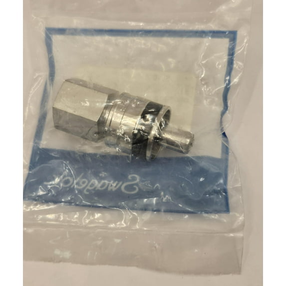 SS-QC6-S-6PFK1 | Swagelok QC Series Quick Connect, QC6 Stem (SESO-No Valve) x 3/8" Female : NPT, 316 Stainless, Keyed "Black"