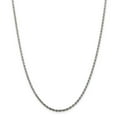 thumbnail image 1 of SS Rhodium Plated 2.25mm Diamond-cut Rope Chain, 1 of 1