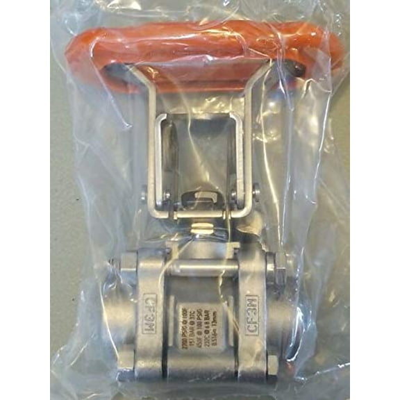 SS-S63PF8-LLK | Swagelok Steam Service Ball Valve, (2 Way), Inlet/Outlet : 1/2" Female : NPT, 2,500 psi, 316 Stainless, Oval Latch-Lock Handle