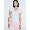 thumbnail image 1 of Free Assembly Women's Scoop Neck Tee with Short Sleeves, Sizes XS-XXL, 1 of 5