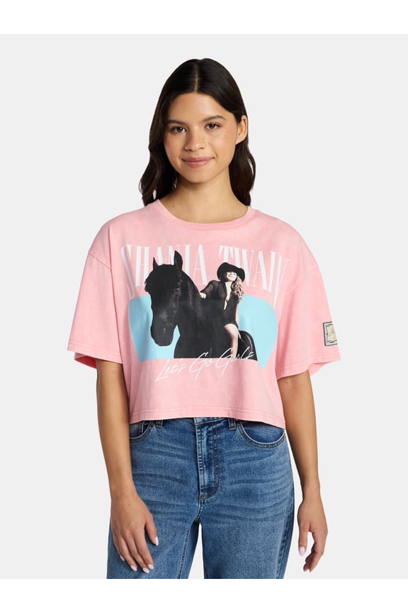Shania Twain Women's Skimmer Tee with Short Sleeves, XXS-4X