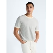 Men's Sweater Tee with Short Sleeves, Sizes S-3XL
