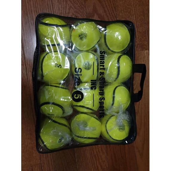 SS Smart & Sharp Sports Inc. Hurling Wall Balls Sliotars Yellow Color GAA Official Size 5 Balls (12 Sliotars). (Yellow)