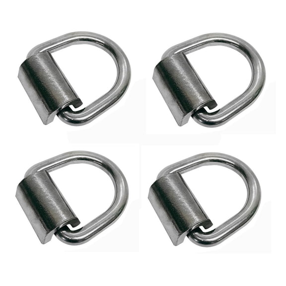 SS T316 5/8" Weld-On Heavy D Rings 4500 Lbs, Marine Boat, Tie-Down Anchor, 4 PCS