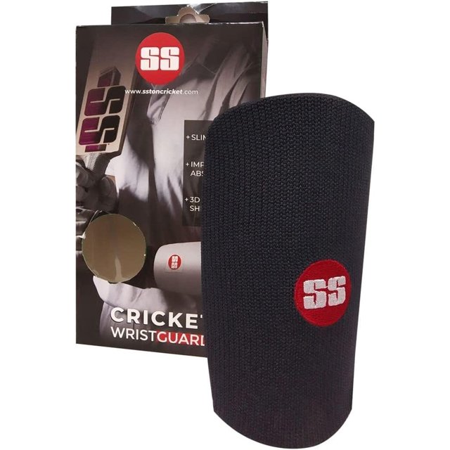SS Ton Cricket Premium Wrist Guard or Elbow Guard Black (Senior
