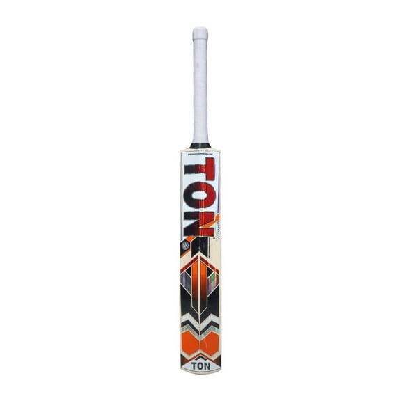 SS Ton Super Grade 4 Kashmir Willow Cricket Bat , Short Handle , Leather Ball | Multicolor