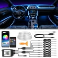 SS VISION Interior Car MMF7 LED Strip Lights 400 Fiber Optic tubing USB