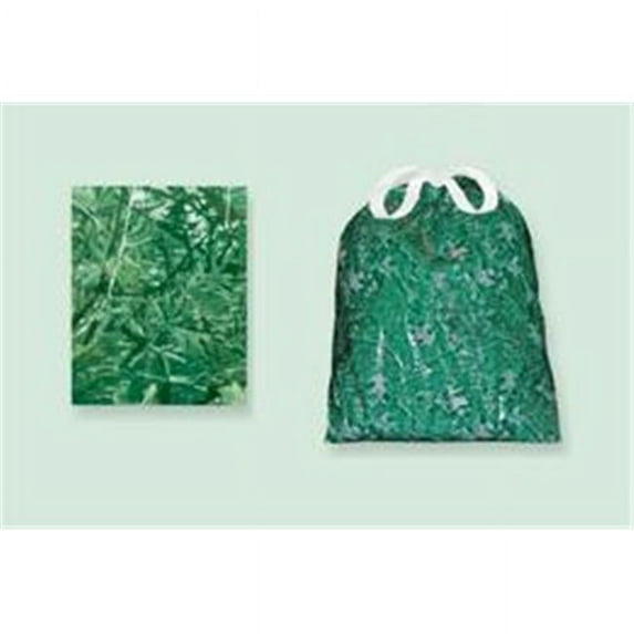 SS1001 - 6 green Designer trash can liners with additional uses - Pack of 6