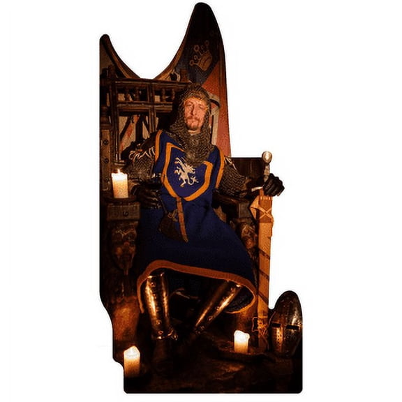 SS11092 King On Throne Candles Sword Medieval Royal Garb Armor Armour