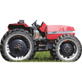 thumbnail image 1 of SS11121 Red Farm Tractor Side View Country Western Stand In Cardboard Cutout Standee Standup, 1 of 1