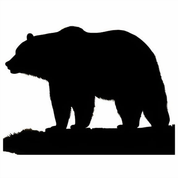 SS11161 Bear Silhouette Cardboard Cutout Standee Standup