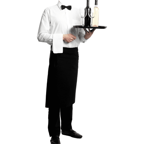SS11174 Waiter Bartender Server Wine Bottles Stand In Cardboard Cutout Standee Standup