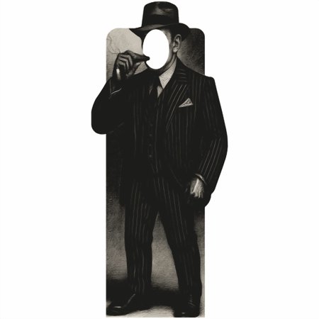 SS11267 1920s 20s Gangster Mobster Cigar New York Harlem Good Fella Stand In Cardboard Cutout Standee Standup
