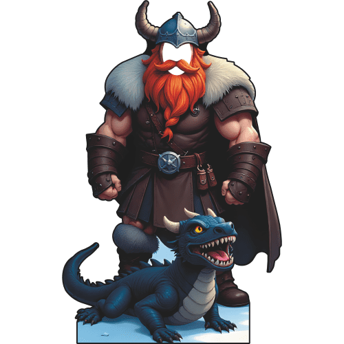 SS11297 Viking Will Train Baby Dragon Winter Stand In Cardboard Cutout Standee Standup