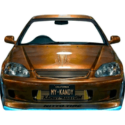 SS11384 Civic Tuner Street Race Car Neon Drift Furious Cardboard Cutout Standee Standup