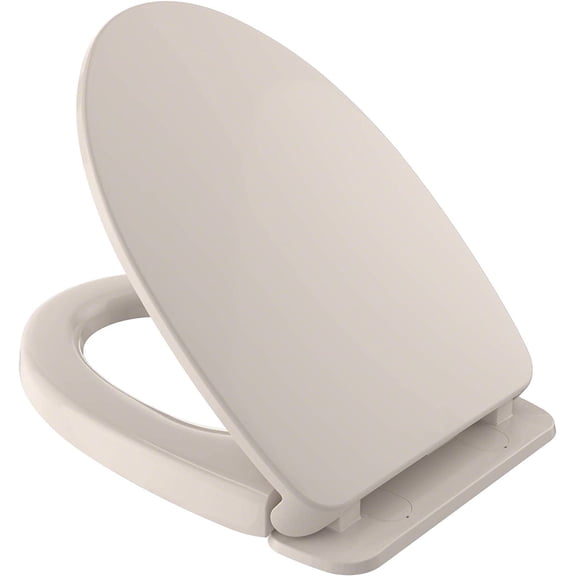 SS124-12 SoftClose, Non Slamming, Elongated Toilet Seat and Lid, Elongated, Sedona Beige